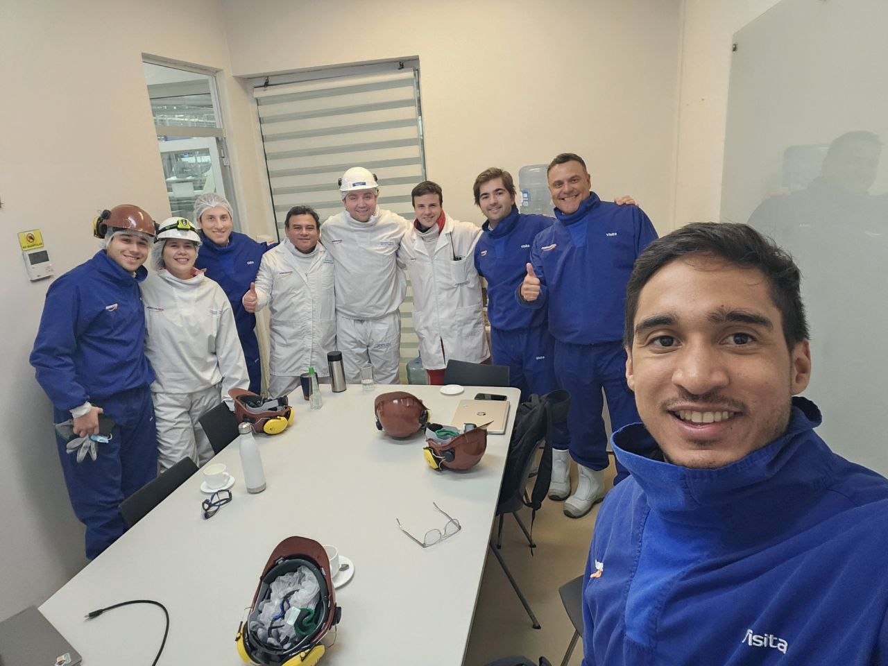 Agrosuper team visit at La Miranda chicken production plant