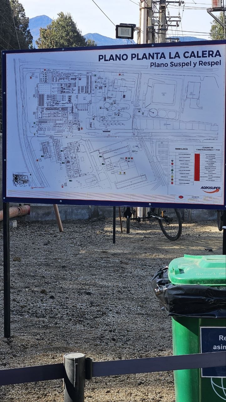 La Calera site map